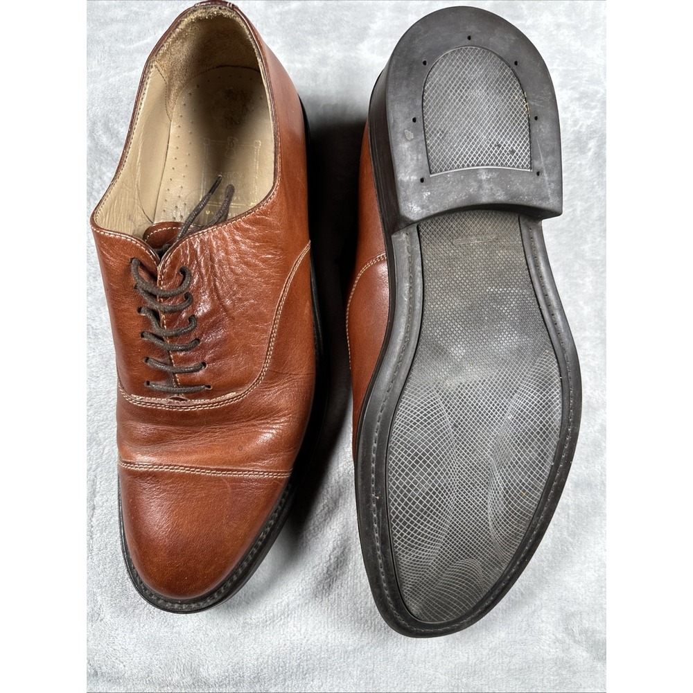 Antica Cuoieria Captoe Derby leather brown shoes Size 11.5 D